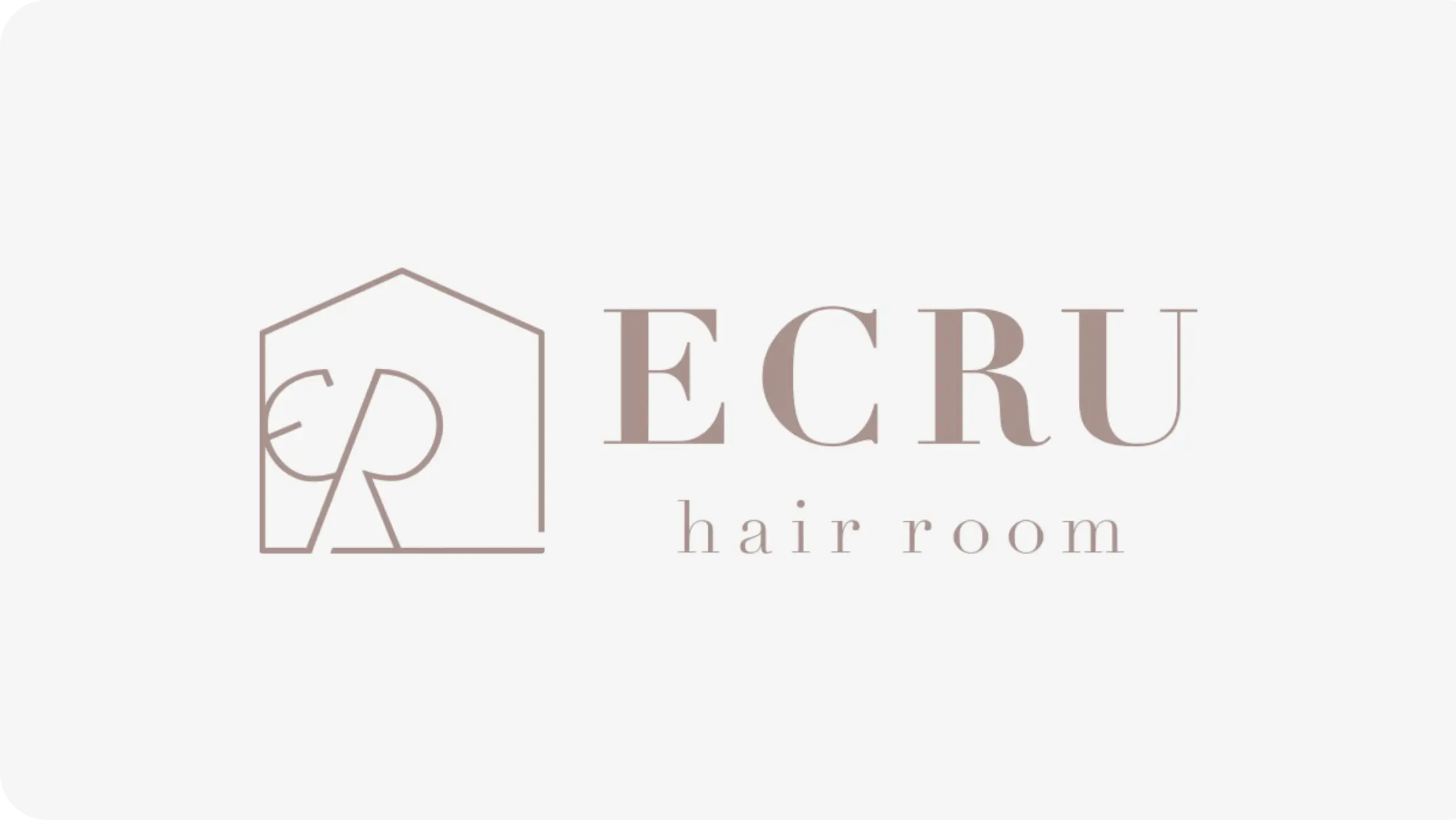 ECRU hair room 様　ロゴ制作